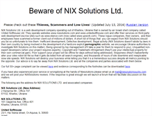 Tablet Screenshot of nixsolutions-sucks.com